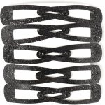 Černé sponky do vlasů se třpytivým posypem 10 ks – Hledejceny.cz