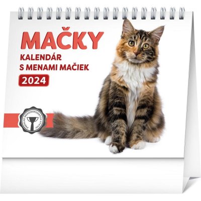 Stolový Mačky s menami mačiek 16,5 × 13 cm 2 balení 2024 – Zboží Mobilmania