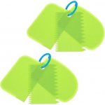 6 kusů ozubených špachtlí, plastová škrabka na hlínu, lepicí špachtle, špachtle na lepidlo, ozubené – Zbozi.Blesk.cz