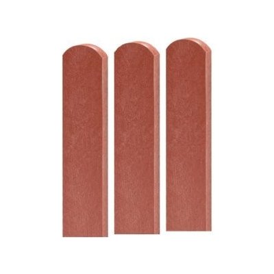 Plotovky plastové s půlkulatou hlavou, barva cihlová 78 x 21, výška 1,2 m, balení 1 ks – Hledejceny.cz