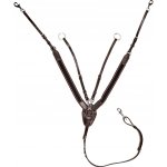 HKM Poprsník s martingalem a gumou kožený hnědá – Sleviste.cz