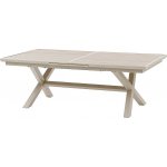 DEOKORK Hliníkový stůl BERGAMO 220/279 cm ivory – Hledejceny.cz