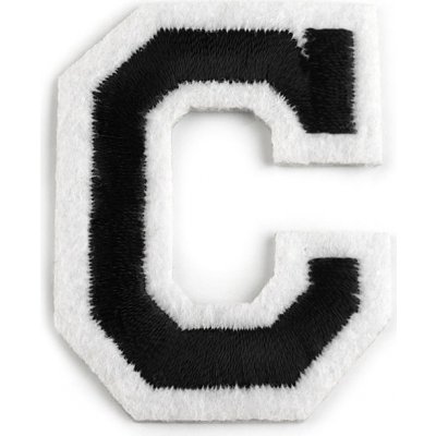 Nažehlovačka písmena, střední, 3 "C" černá (bal. 10) – Zboží Dáma