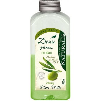 Naturalis dvousložková pěna do koupele zvláčňující Olive milk 800 ml