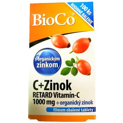Bioco C+Zinek vitamín C 1000mg RETARD+organický zinek 100x – Hledejceny.cz