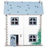 KidLand Dřevěný domeček pro panenky PC-9186 modrá – Zboží Dáma