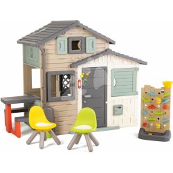 Smoby Domček Priateľov ekologický s posedením pri hracej stene Friends House Evo Playhouse Green rozšíriteľný SM810229-GY