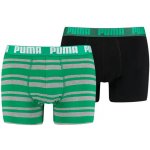 Puma Heritage Stripe Boxer 2P zelené 907838-06 – Zboží Mobilmania