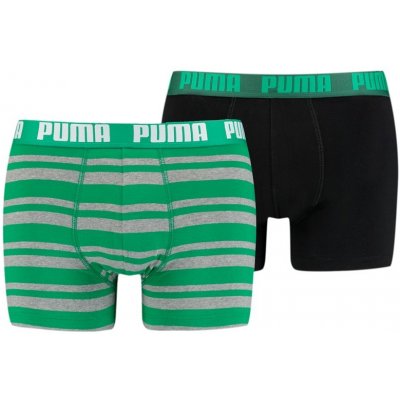 Puma Heritage Stripe Boxer 2P zelené 907838-06 – Zboží Mobilmania