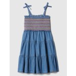 GAP Baby chambray midi šaty Modrá – Zboží Dáma