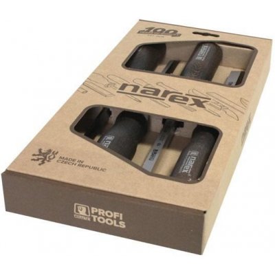 NAREX BYSTŘICE děropáče sada 4-dílná WOOD LINE PROFI, dřevěná rukojeť, 8636-00 – Sleviste.cz