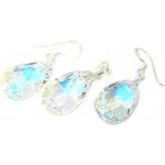 Šperky Nina Souprava Swarovski elements Kámen slza set ag H 021 – Zboží Dáma