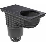 Chuděj Kanalizační vpusť spodní DN 160 KV 160 925 černá – Sleviste.cz