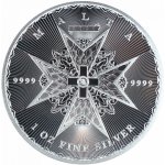 Pressburg Mint Stříbrná mince Maltézský kříž Symbol rytířské cti 2025 1 oz – Zboží Mobilmania