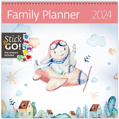 Nástěnný poznámkový Family Planner 2024 – Zboží Mobilmania