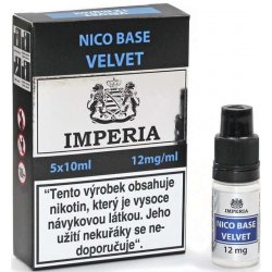 Nikotinová báze IMPERIA Velvet 5x10ml PG20-VG80 12mg