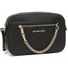 Kabelka Michael Kors kožená kabelka Jet Set chain crossbody gold černá