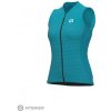 Cyklistický dres Alé Dámský letní bez rukávů SOLID LEVEL LADY turquoise