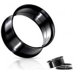 Šperky4U šroubovací ocelový tunel do ucha TN01080K-06 černý – Sleviste.cz