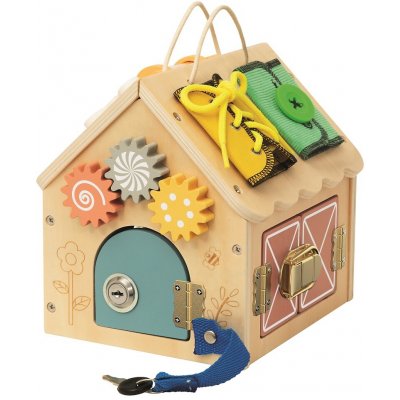 2Kids Toys Activity board Domeček přírodní malý – Hledejceny.cz