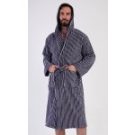 Vienetta pánský župan s kapucí tmavě modrá – Zboží Dáma Vienetta pánský župan s kapucí tmavě modrá – Zboží Dáma