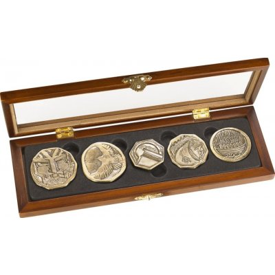 Noble Collection Hobbit Sada trpasličích mincí Dwarven Treasure Coin Set – Zboží Mobilmania