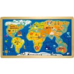 Small Foot Puzzle v rámečku mapa světa – Hledejceny.cz