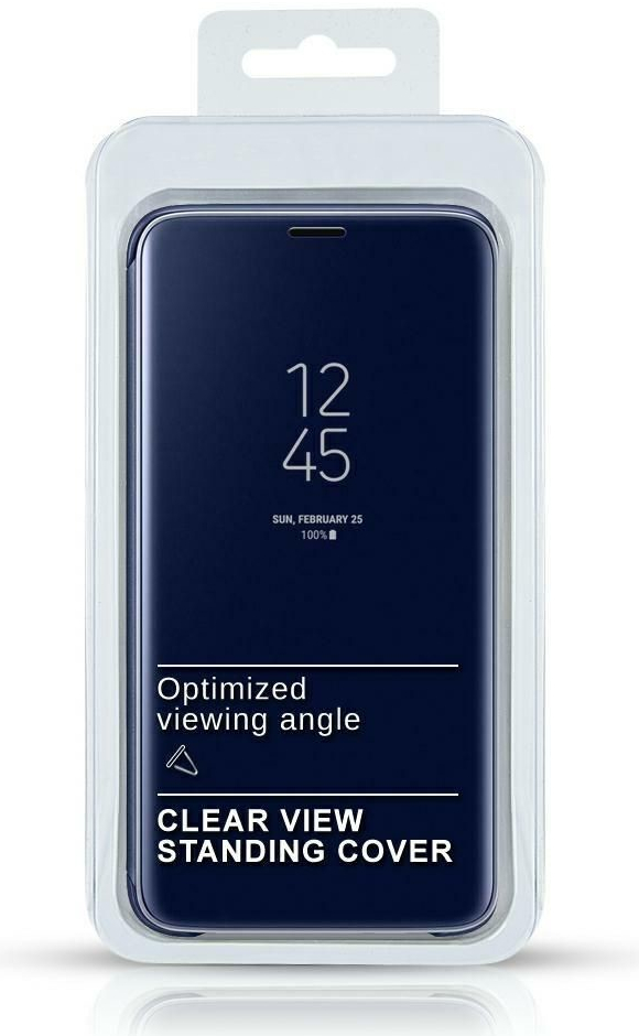Pouzdro Clear View Samsung A20E modré