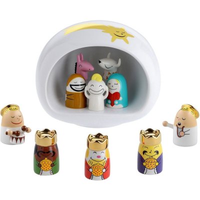 Porcelánový betlém PRESEPE STAR Alessi 11 ks bílý – Hledejceny.cz