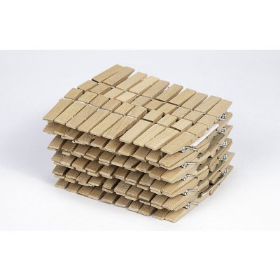 Kolíčky dřevěné dekorační 35mm Počet kusů: 100 – Zboží Dáma