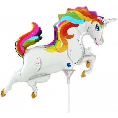 GRABO fóliový balónek MINI Jednorožec duhový 14 35cm nafukovací – Zboží Dáma