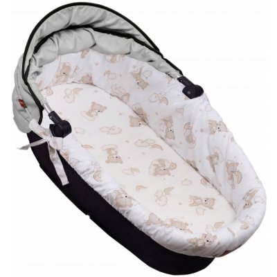 Baby Nellys Matrace do korbičky bavlněná béžová 75x34x3 cm – Zboží Dáma