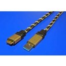 usb kabel Roline 11.02.8879 Gold USB 3.0 SuperSpeed kabel USB3.0 A(M) - microUSB3.0 B(M), 1,8m