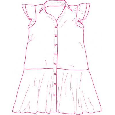 Takoy Elektronický PDF střih dámské šaty Ella-32-38 – Zboží Mobilmania