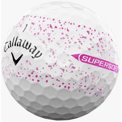 Callaway Supersoft White Pink Splatter 3 x 3 ks – Zboží Dáma