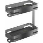 SIGE MATERIA 004M 300/495 koš dolní 2-patrový plnovýsuv soft grafit – Zboží Mobilmania