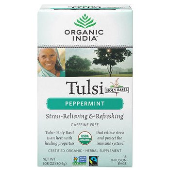 Organic India Tulsi s mátou čaje 18 x 1.7 g