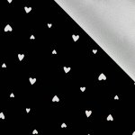 Takoy Softshell zimní bílá srdíčka na černé – Hledejceny.cz