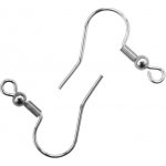 Pro Háčkování Afroháček s pružinkou a kuličkou 20 mm nerezový 2 ks – Zboží Mobilmania