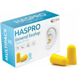Haspro Multi špunty do uší žluté 10 párů
