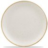 Talíř CHURCHILL Stonecast Barley White Bílý talíř ručně zdobený 26 cm