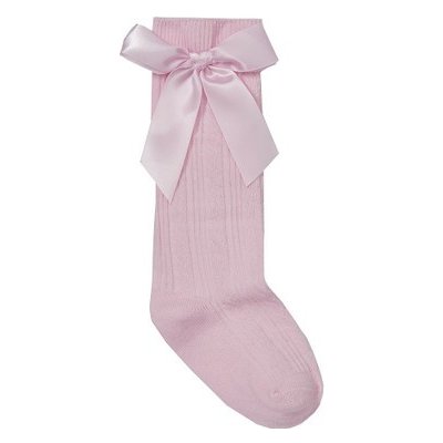 Kojenecké podkolenky s mašličkou růžové – Sleviste.cz