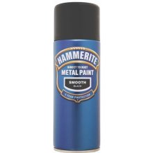Hammerite spray přím na rez hladká černá lesk 400 ml