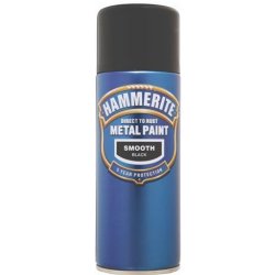 Hammerite spray přím na rez hladká černá lesk 400 ml