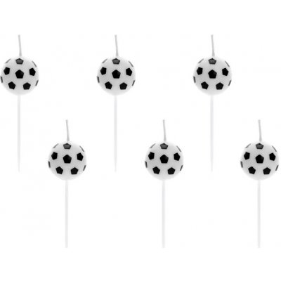 PartyDeco Sada svíček fotbalové míče 2,5cm – Zboží Dáma