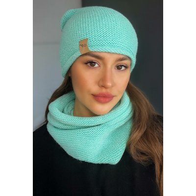 Fashionweek Dámský komplet čepice + nákrčník S3051 Mentol – Hledejceny.cz