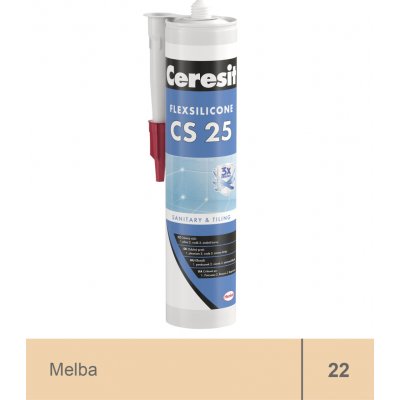 CERESIT CS 25 sanitární silikon 280g melba – HobbyKompas.cz