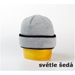 Pletená ohrnovací čepice dvojitá sv.šedá – Hledejceny.cz