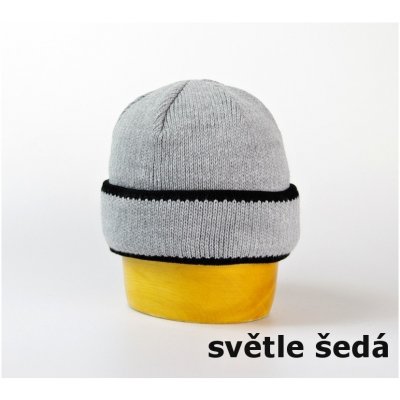 Pletená ohrnovací čepice dvojitá sv.šedá – Hledejceny.cz