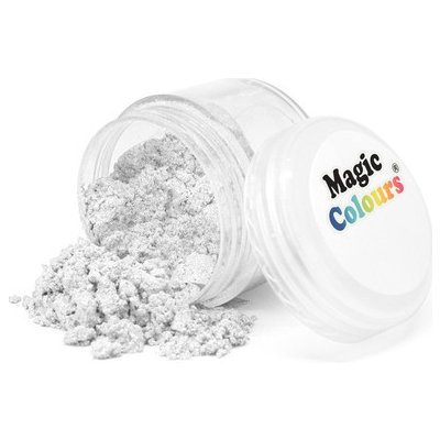 Magic Colours Jedlá prachová perleťová barva Pearl White 8 ml